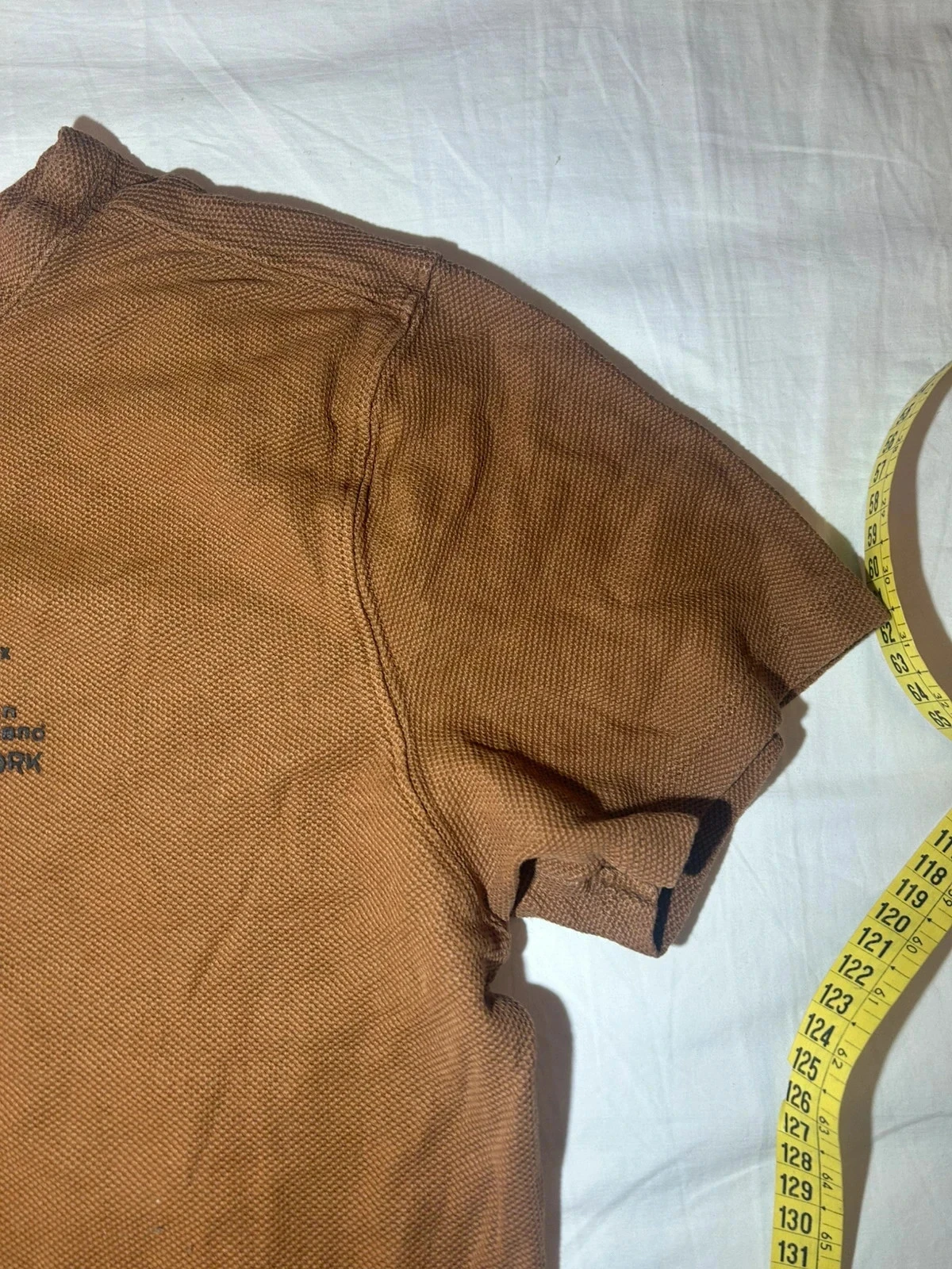 Camiseta impresa marrón vintage – photo 4